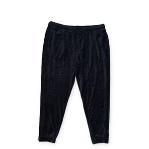 Ideology black velour joggers